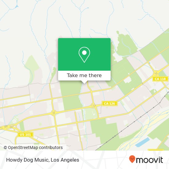 Mapa de Howdy Dog Music