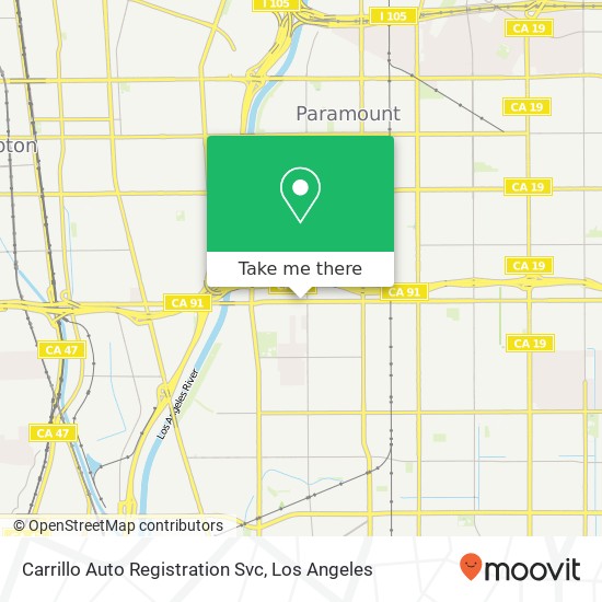 Carrillo Auto Registration Svc map