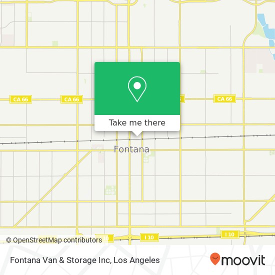 Fontana Van & Storage Inc map