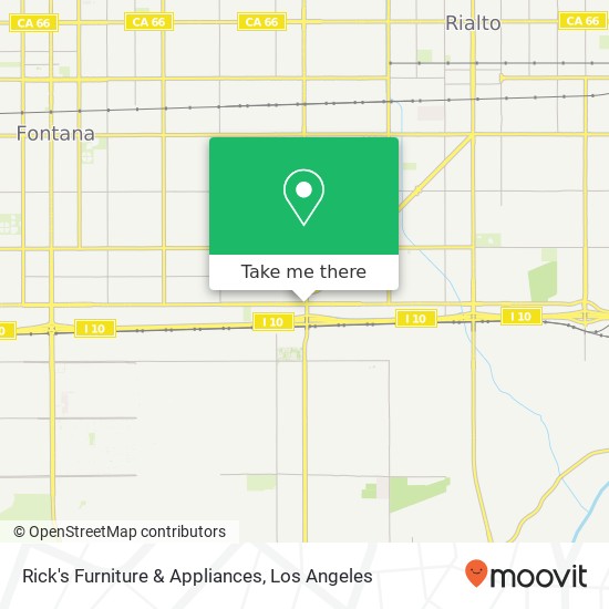 Rick's Furniture & Appliances map