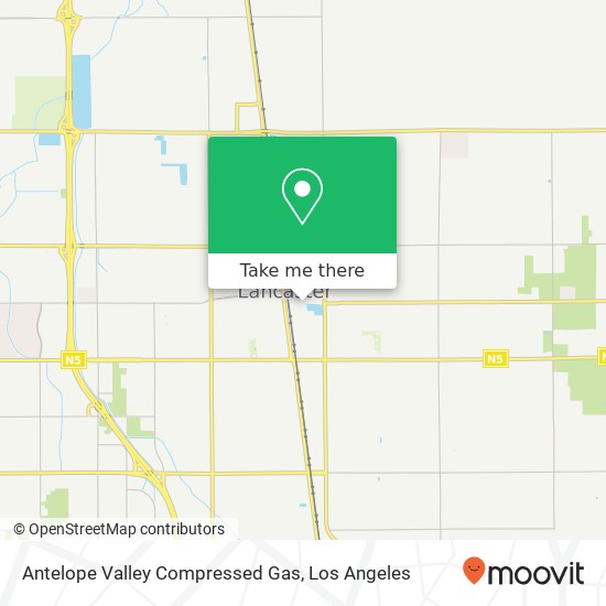 Mapa de Antelope Valley Compressed Gas