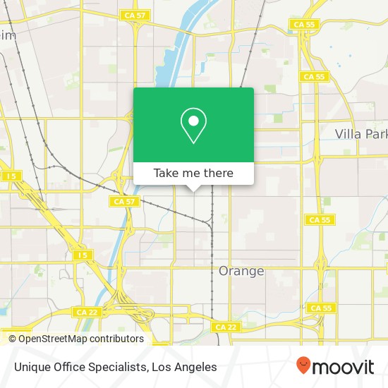 Unique Office Specialists map