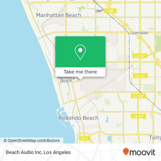 Beach Audio Inc map