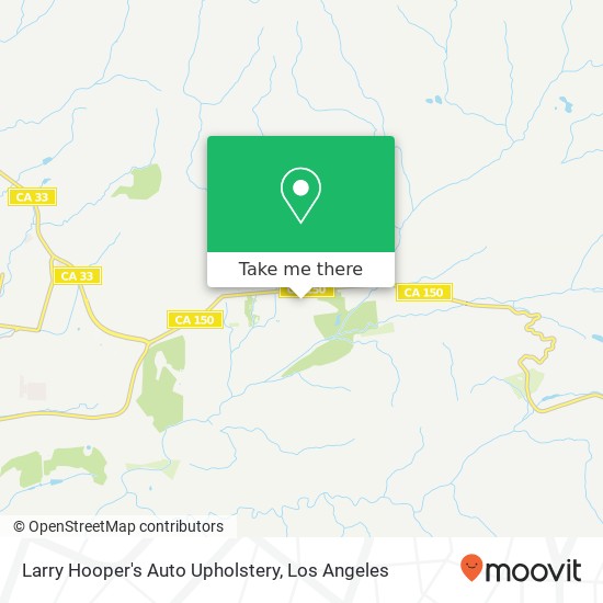 Larry Hooper's Auto Upholstery map
