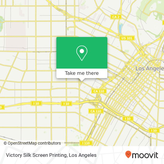 Victory Silk Screen Printing map