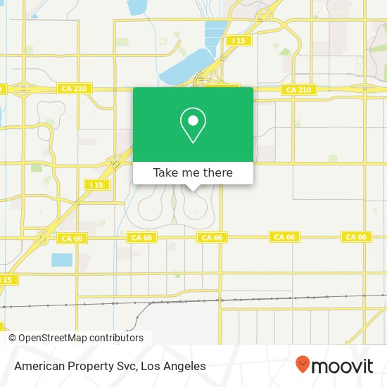 American Property Svc map