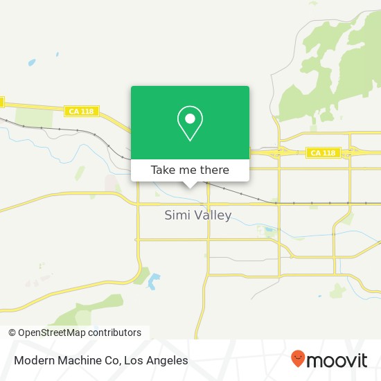 Modern Machine Co map