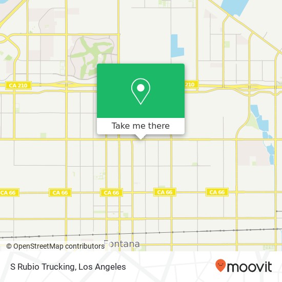 S Rubio Trucking map