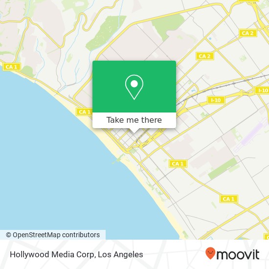 Mapa de Hollywood Media Corp