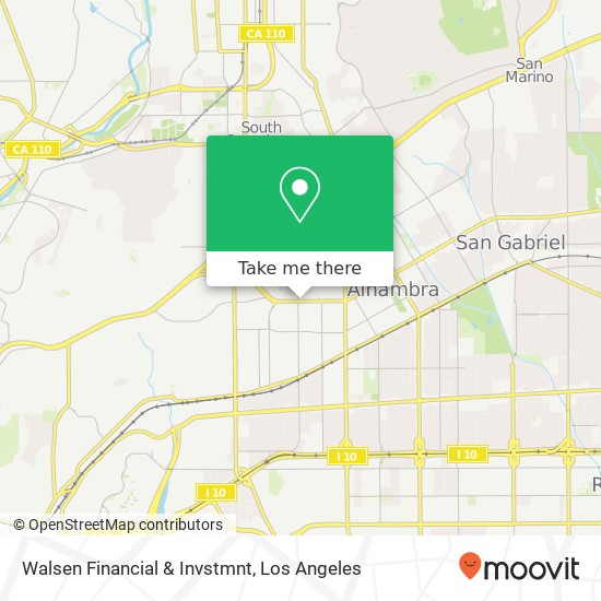 Walsen Financial & Invstmnt map