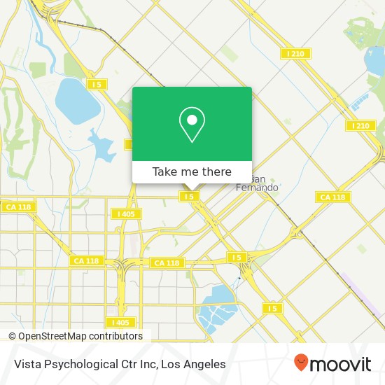 Vista Psychological Ctr Inc map