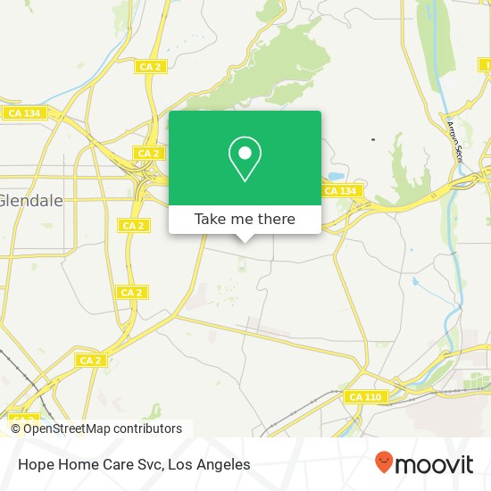 Hope Home Care Svc map