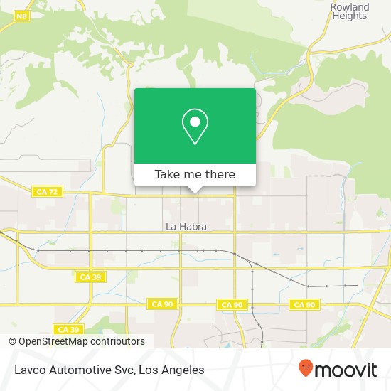 Lavco Automotive Svc map