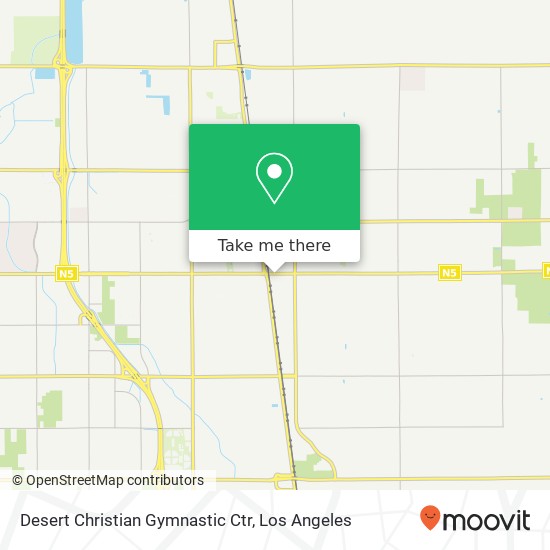 Desert Christian Gymnastic Ctr map