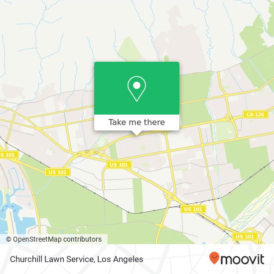 Mapa de Churchill Lawn Service