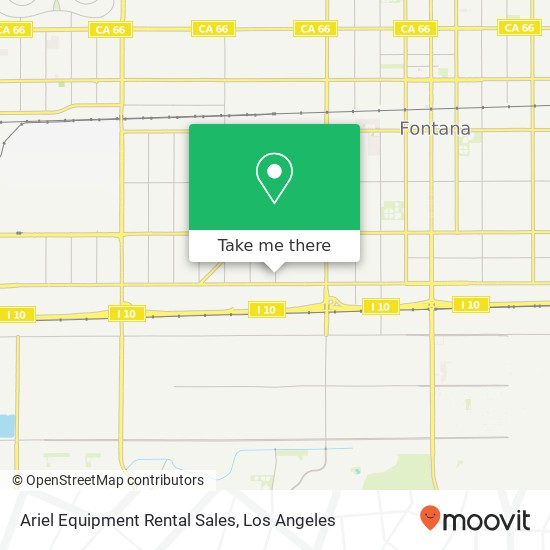Ariel Equipment Rental Sales map