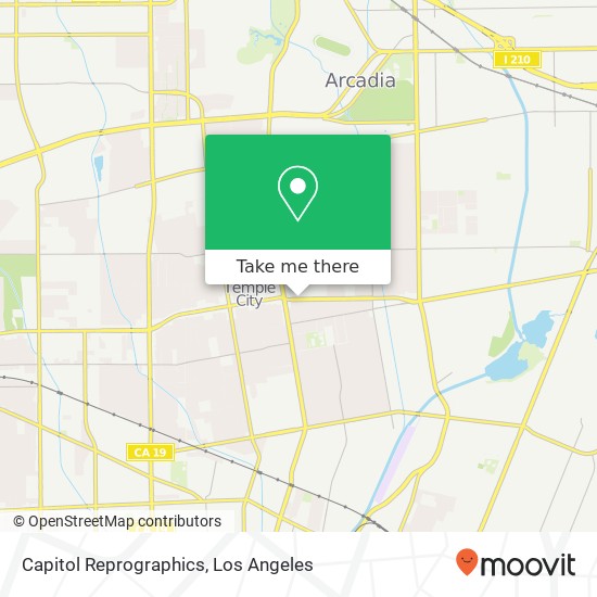 Capitol Reprographics map