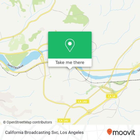 Mapa de California Broadcasting Svc