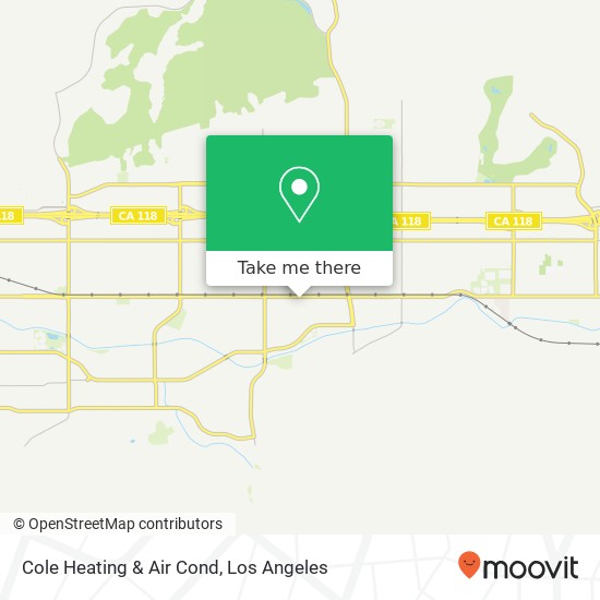 Cole Heating & Air Cond map