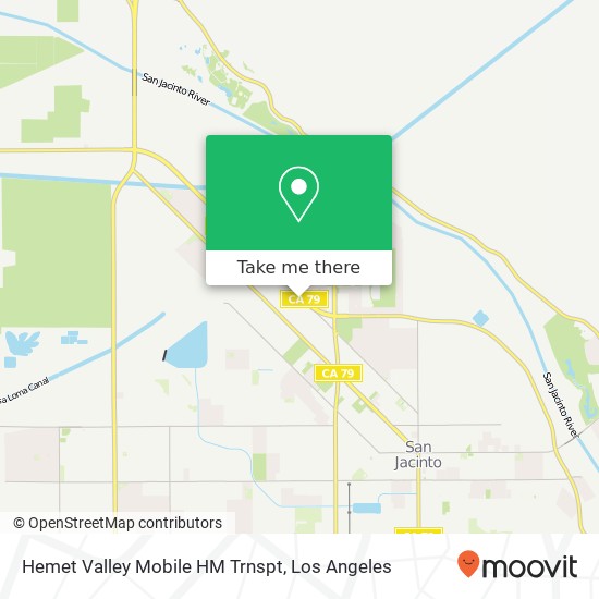 Hemet Valley Mobile HM Trnspt map