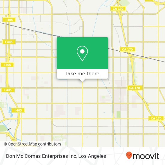 Don Mc Comas Enterprises Inc map
