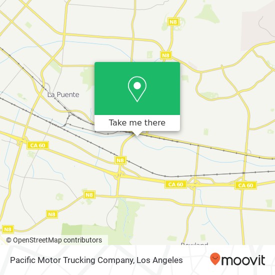 Pacific Motor Trucking Company map