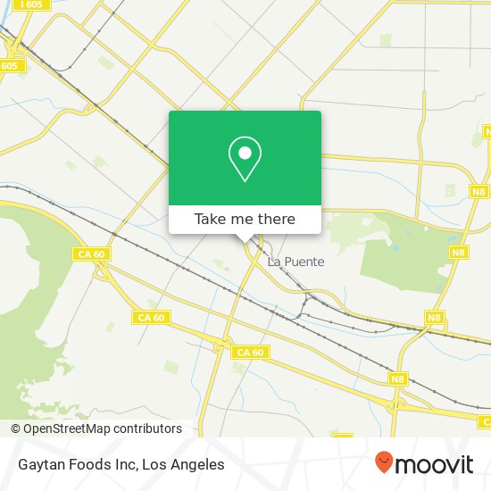 Gaytan Foods Inc map