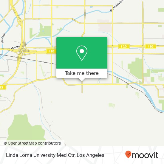 Linda Loma University Med Ctr map