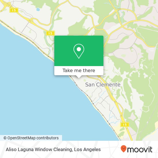 Aliso Laguna Window Cleaning map