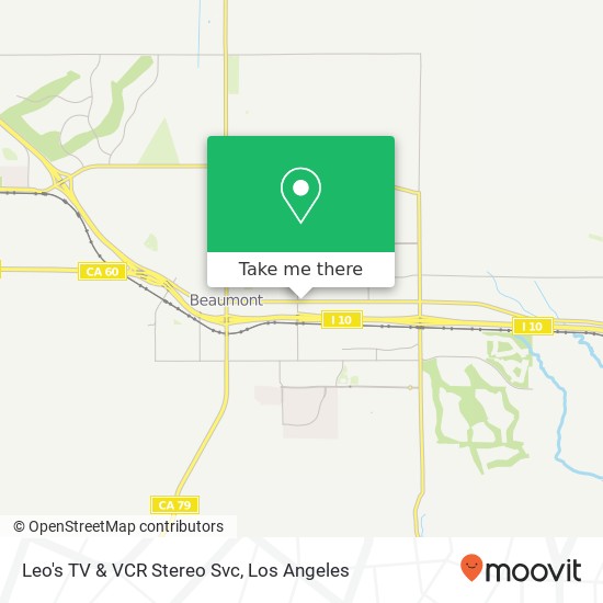 Leo's TV & VCR Stereo Svc map