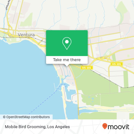 Mapa de Mobile Bird Grooming