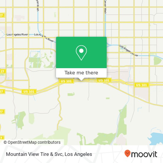 Mapa de Mountain View Tire & Svc