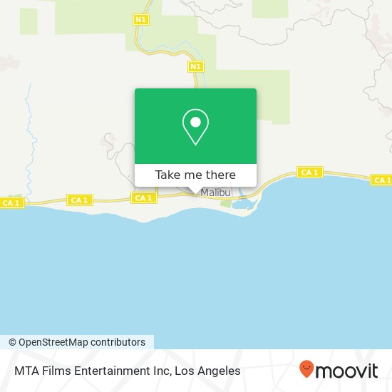 Mapa de MTA Films Entertainment Inc