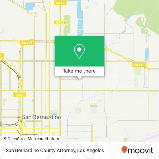 San Bernardino County Attorney map