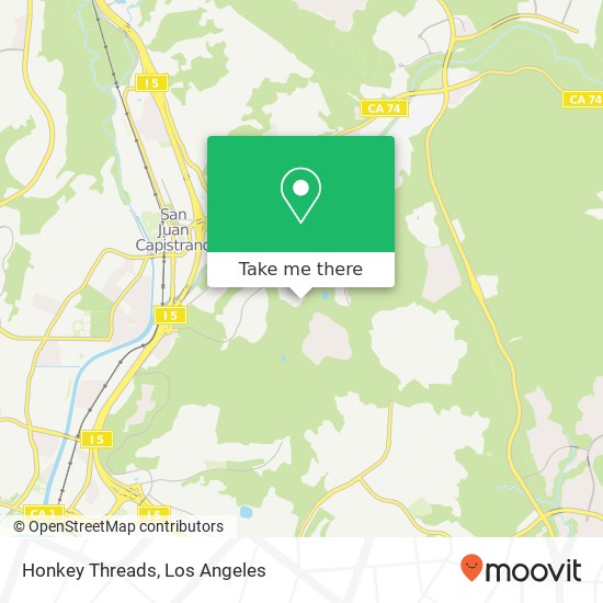 Honkey Threads map