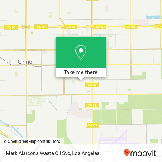 Mark Alarcon's Waste Oil Svc map