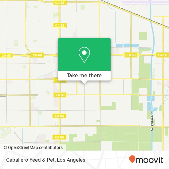 Caballero Feed & Pet map