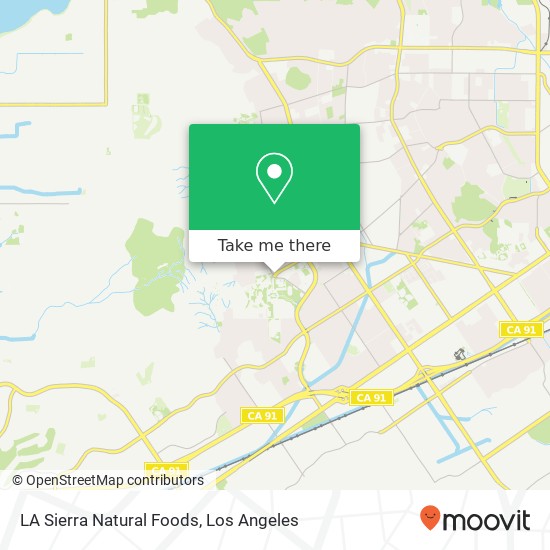 LA Sierra Natural Foods map