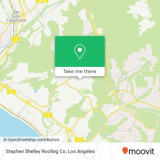 Mapa de Stephen Shelley Roofing Co