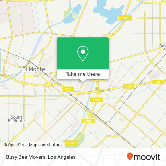 Mapa de Busy Bee Movers