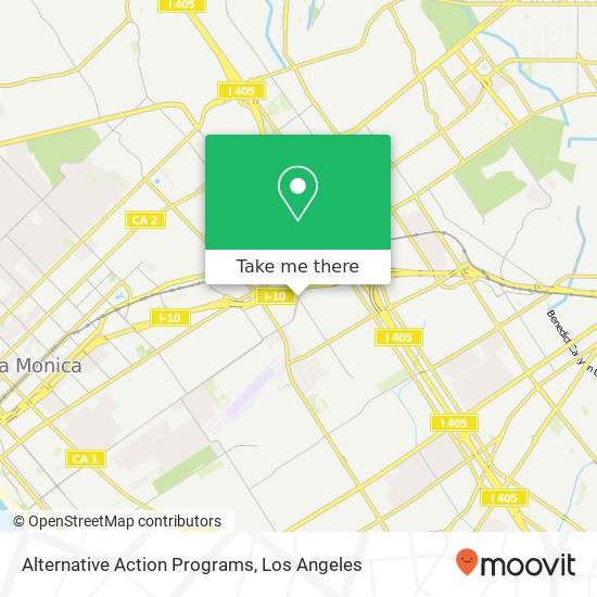 Alternative Action Programs map
