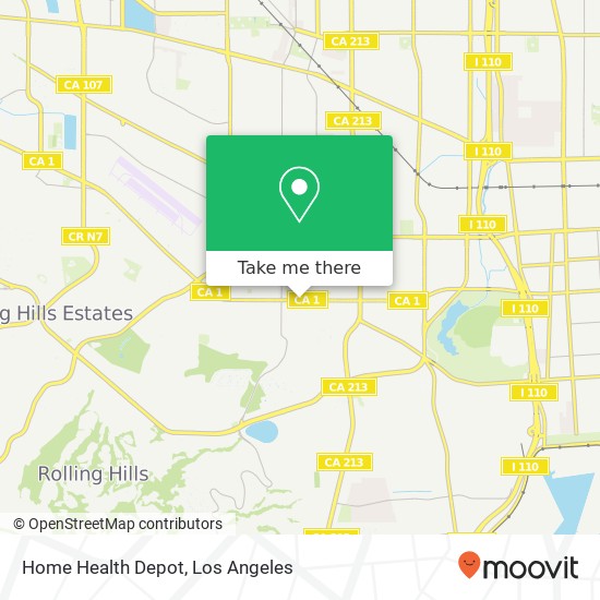 Home Health Depot map