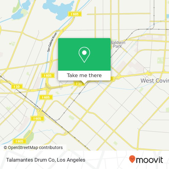 Talamantes Drum Co map
