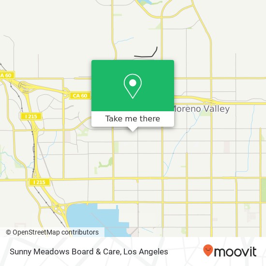 Mapa de Sunny Meadows Board & Care
