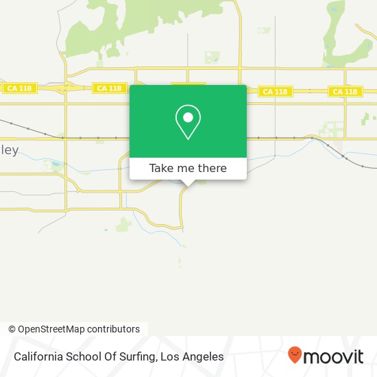 California School Of Surfing map