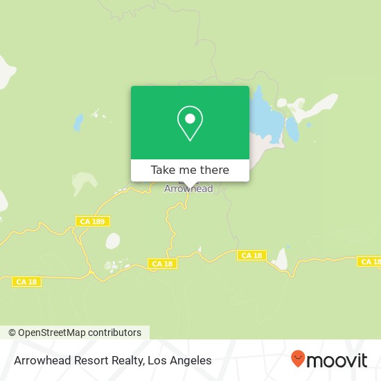 Arrowhead Resort Realty map