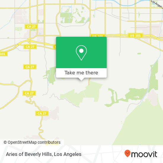 Aries of Beverly Hills map