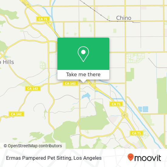 Ermas Pampered Pet Sitting map