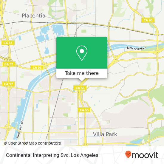 Continental Interpreting Svc map