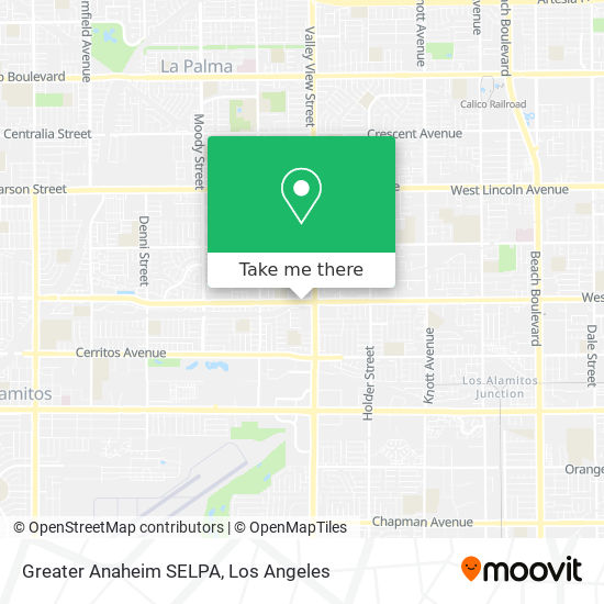 Greater Anaheim SELPA map